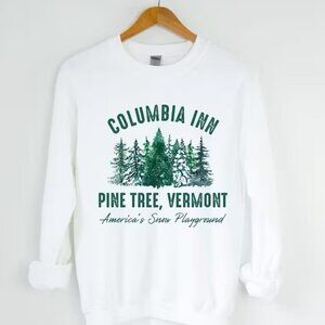 Columbia Inn Pine Tree Vermont A White Christmas Bing Crosby Sweatshirt 24